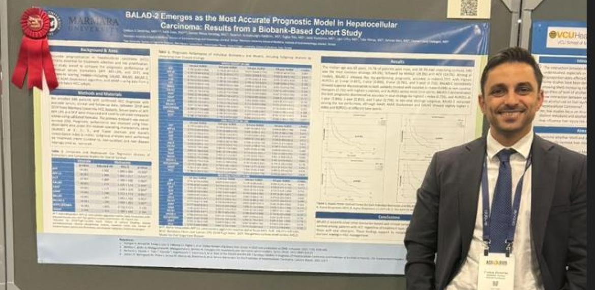 2025 Amerikan Gastroenteroloji Kongresi’nde (ACG Annual Meeting) Enstitümüze “Outstanding Poster” (Sıradışı Poster) Ödülü
